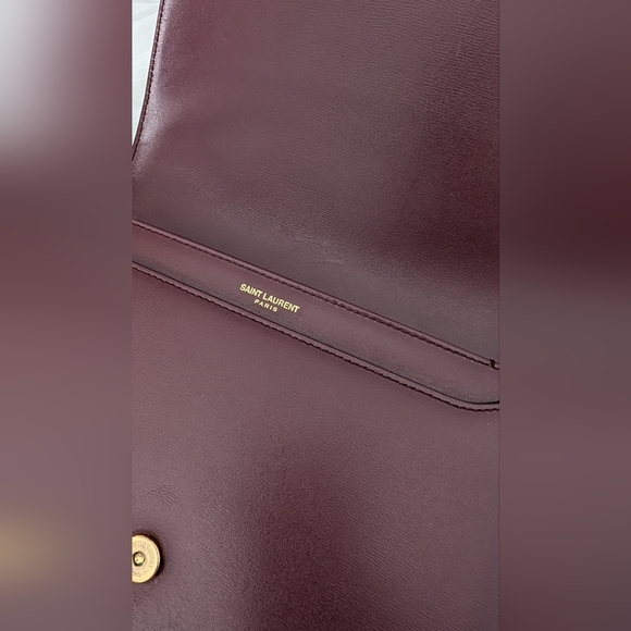 Yves Saint‎ Laurent Burgundy croosbody Shoulder Bag - Picture 11 of 14